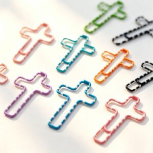 35mm Zebra Shaped Plastic Coated Paper Clips, Bulk Pack