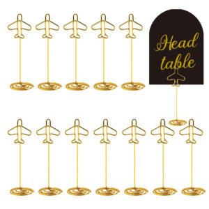 Airplane Shaped Metal Memo Clip and Photo Holder for Flower Shops