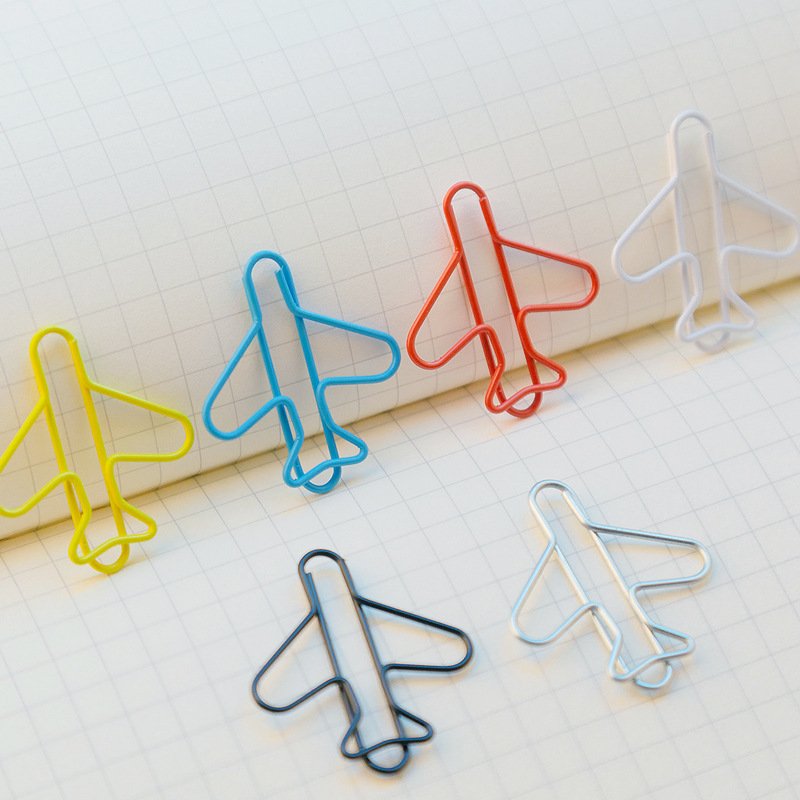 airplane shaped paper clips for office gifts
