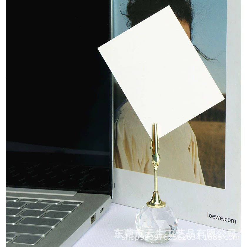 brass column bread price tag holder for bakery displays