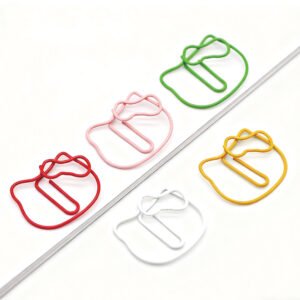 Cute Cat Shaped Metal Paper Clips for Office Cases