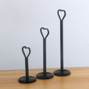 CD Pattern Heart Detachable Base Place Card Holder