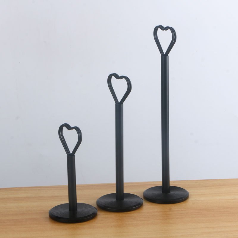 cd pattern heart detachable base place card holder