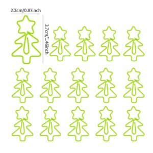 Christmas Tree Shaped Metal Paper Clips, Holiday Edition