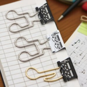 Multi Color Assorted Shaped Metal Binder Clips