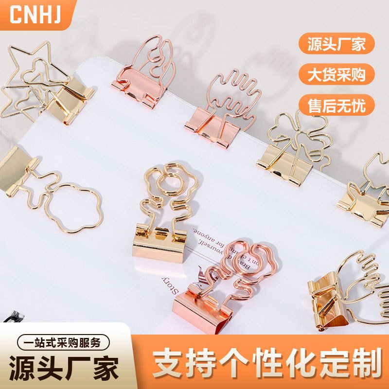 electroplated metal file and ticket clips