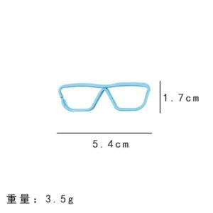 Colorful Glasses Shaped Paper Clips, Bulk for Office