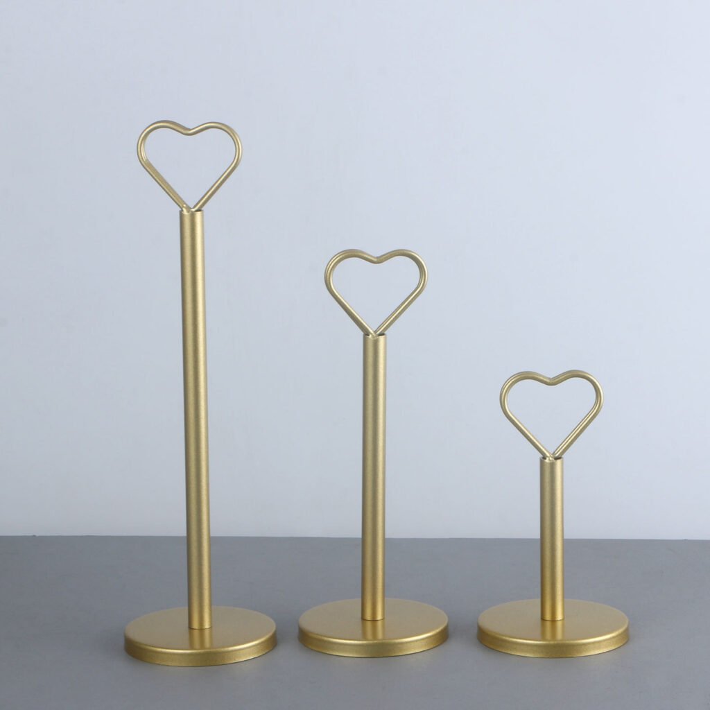 gold thickened detachable memo and table number clip