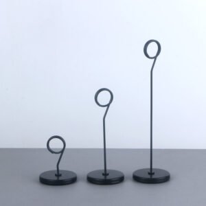Half Teardrop Stainless Steel Place Card and Price Label Holder