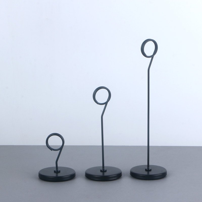 half teardrop stainless steel place card and price label holder