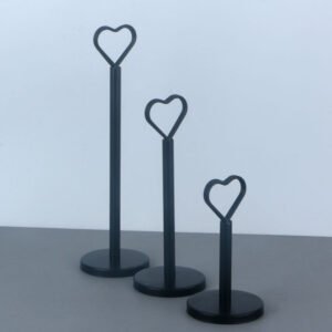 Heart Shaped Standing Label and Menu Card Holder for Hotels