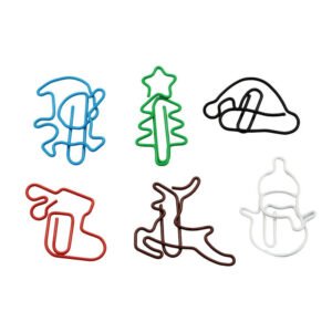 Holiday Theme Blind Box Shaped Paper Clips, 10 Pieces