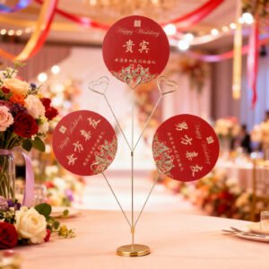 Metal Business Card and Place Card Holder for Hotels and Banquets