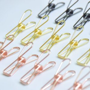 Mini Hollow Metal Fish Shaped Spring Clip for Files