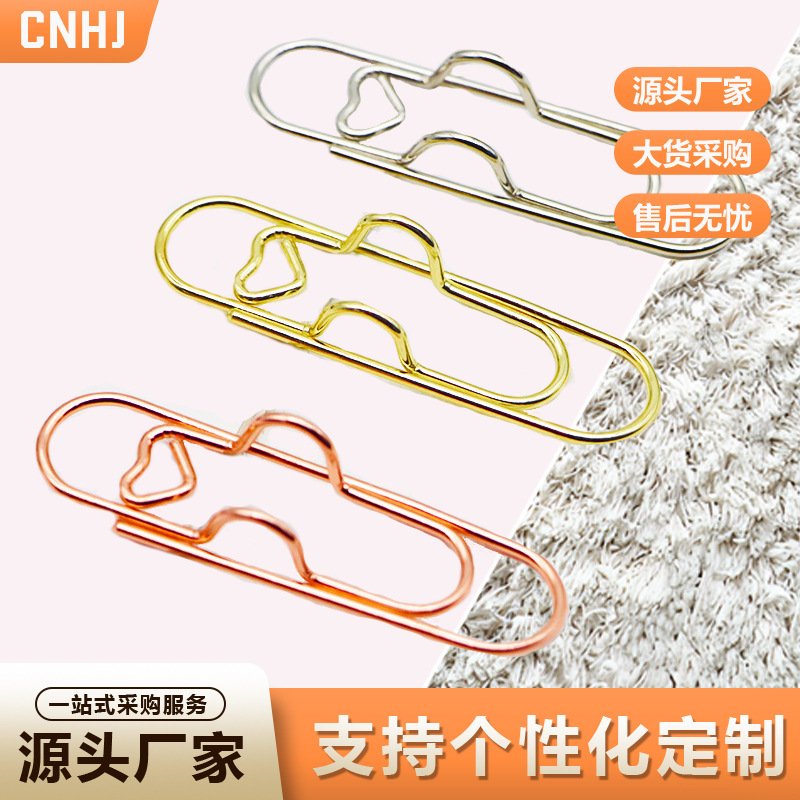 metal heart shaped pen clips for journals and notebooks