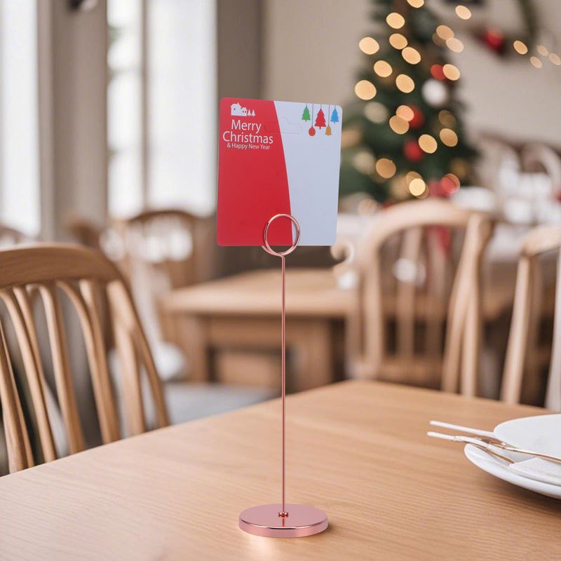 peacock round detachable standing label and photo clip