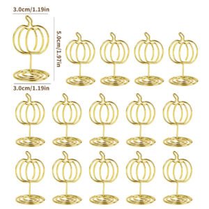 Pumpkin Shaped Standing Metal Memo and Photo Clip