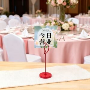 Red Chili Shaped Place Card and Table Number Holder