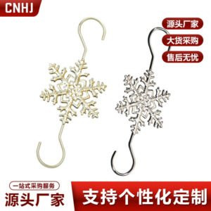 Snowflake Shaped Christmas Tree and Stocking Hook