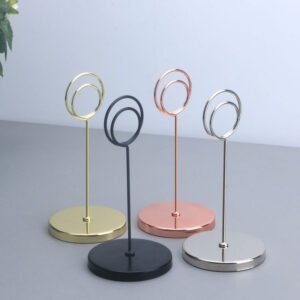 Stainless Steel Round Menu and Price Display Stand for Restaurants
