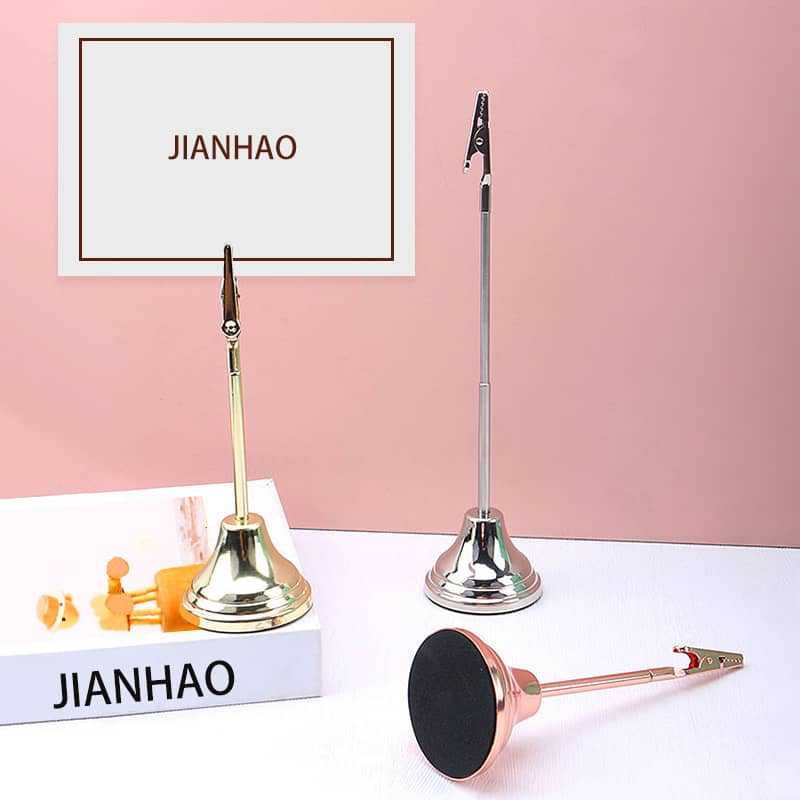 stainless steel wedding place card and table number holder