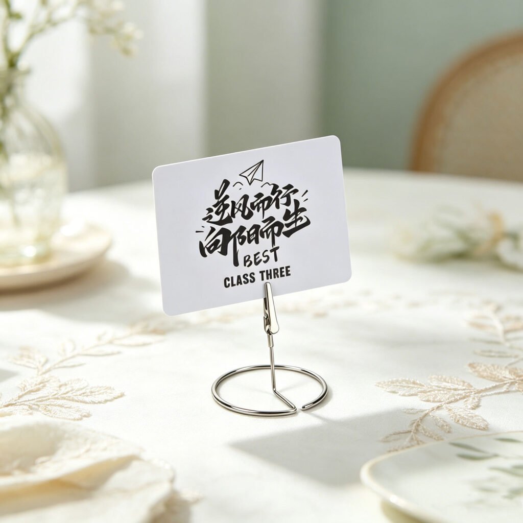 standing place card holder for graduation banquet decorations