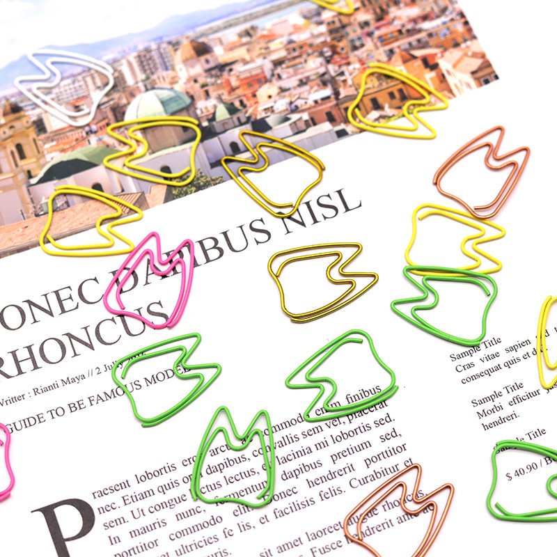 tooth shaped metal paper clips for office files
