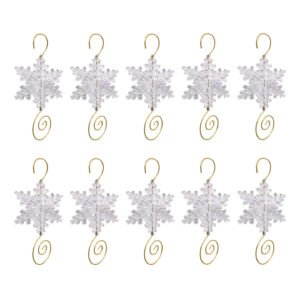 Transparent Ice Crystal Snowflake Hanging Ornament for Christmas