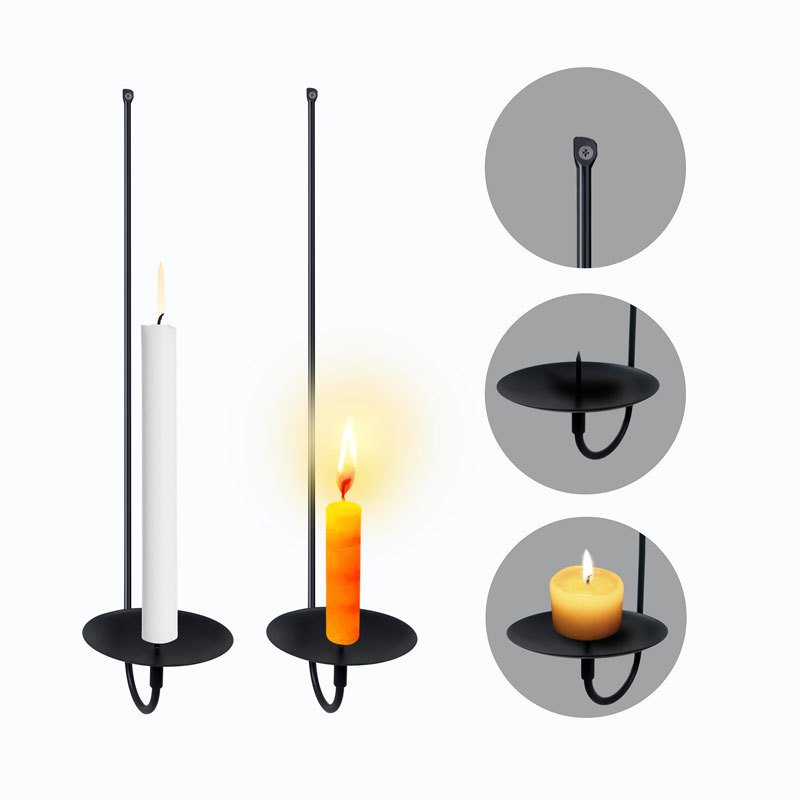 vintage wall mounted metal candle holder for weddings