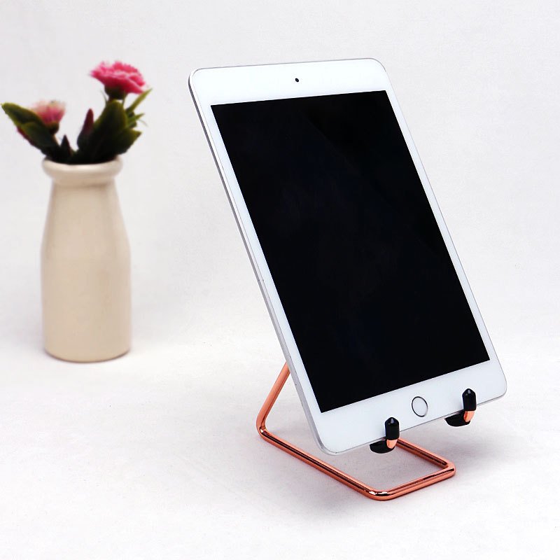 wrought iron desktop phone stand and business card holder